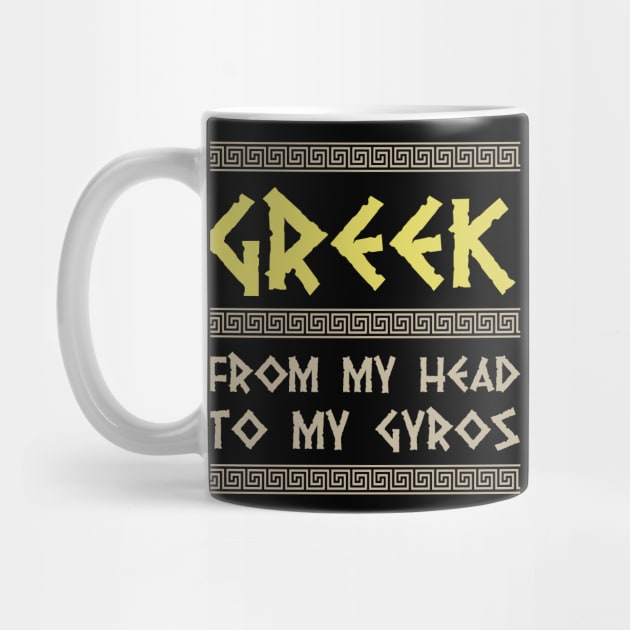 Funny Gyros and Ancient Greek Mythology History Nerd by Riffize
